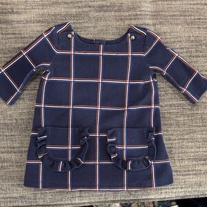 Janie and Jack Navy Plaid Dress